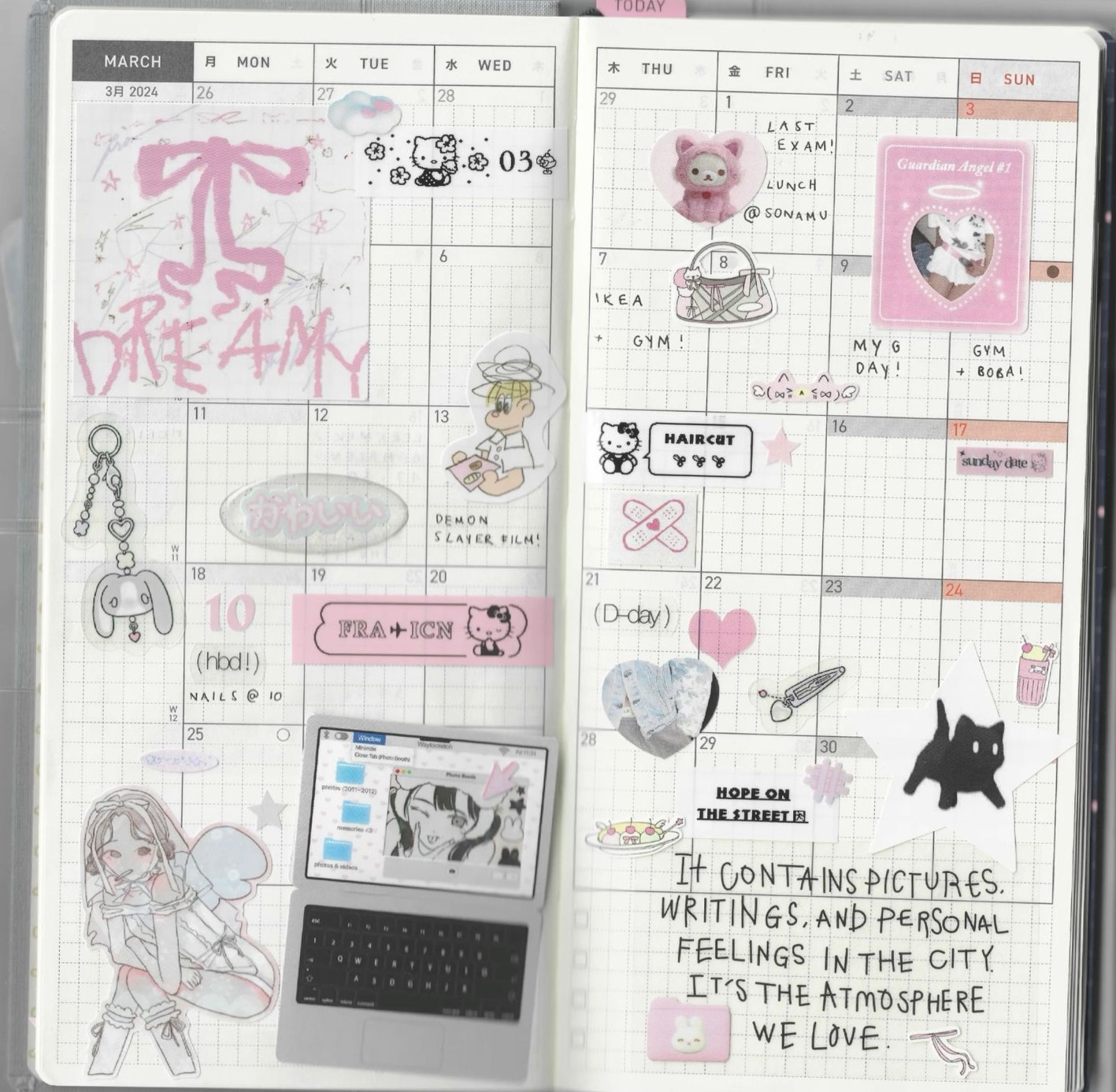 🎨 🖌️ Hobonichi Weeks: Digital Planner Layouts & Creative Design Assets | dream life manifestation