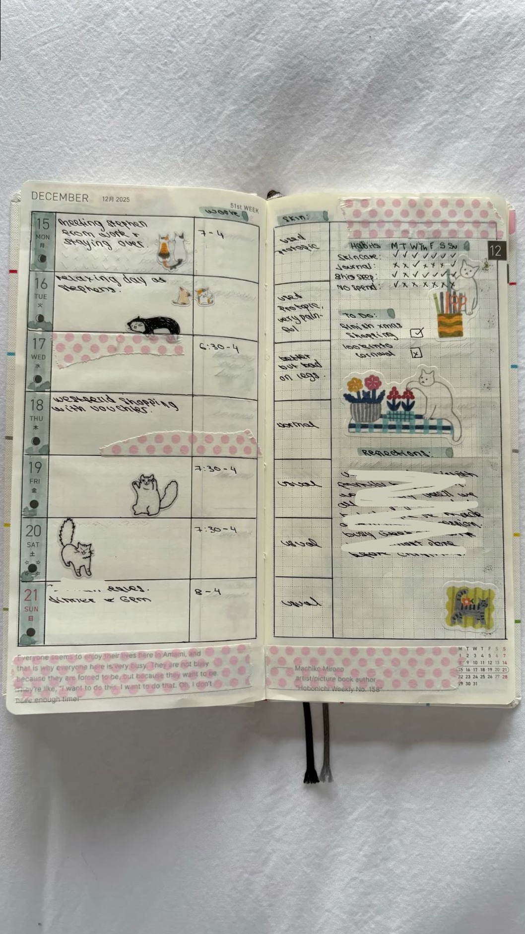 🎀 🎀 Hobonichi Weeks Layout Design for Productive Planning | secret to staying productive