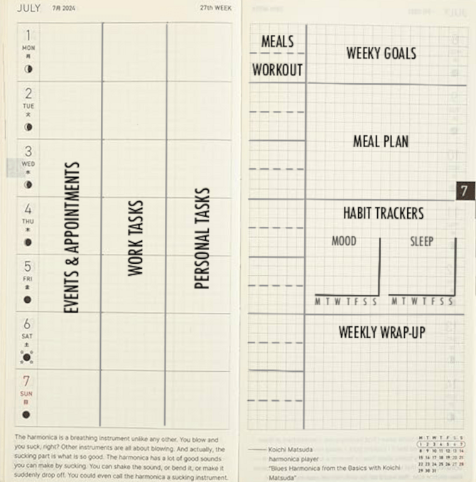 🖌️ 💎 Hobonichi Weeks Layout Inspiration for Every Planner Style | dream life manifestation