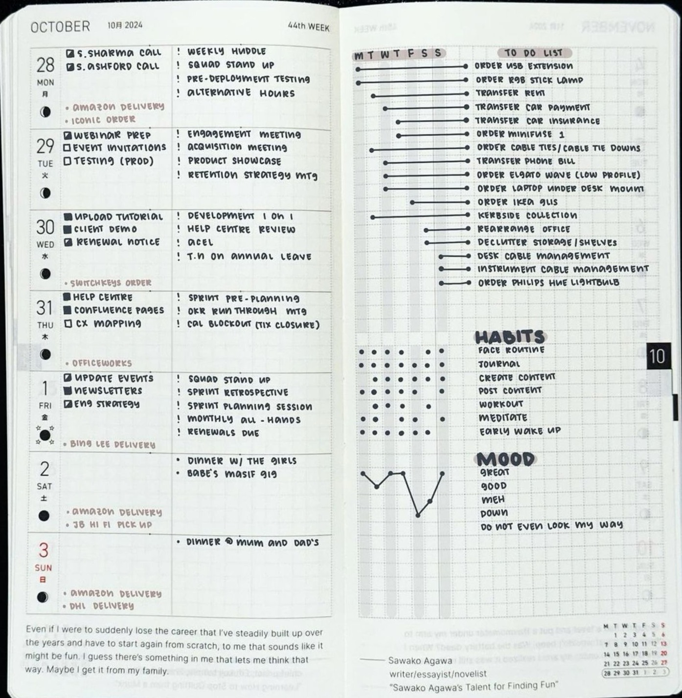 🪄 📍 Hobonichi Weeks Planner — Digital Weekly Layouts | romanticize your routine