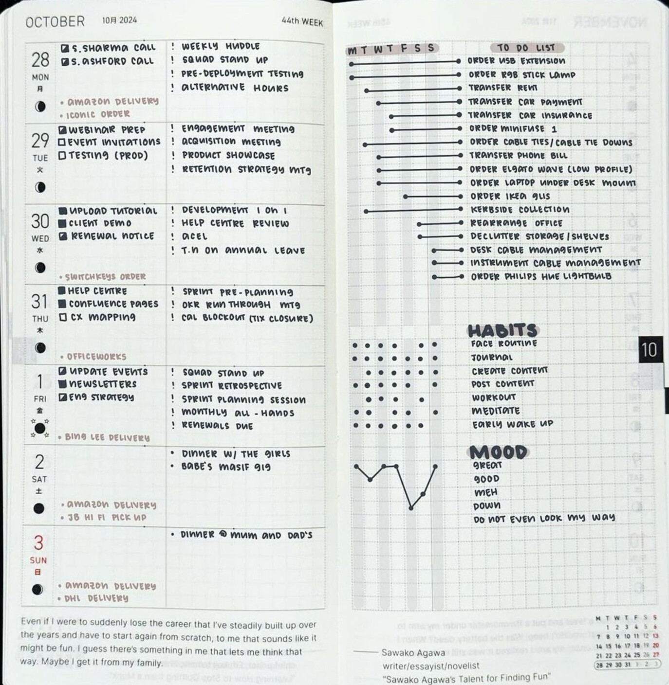 🎨 🌈 Hobonichi Weeks Planner — Minimalist Weekly Layout | romanticize your routine