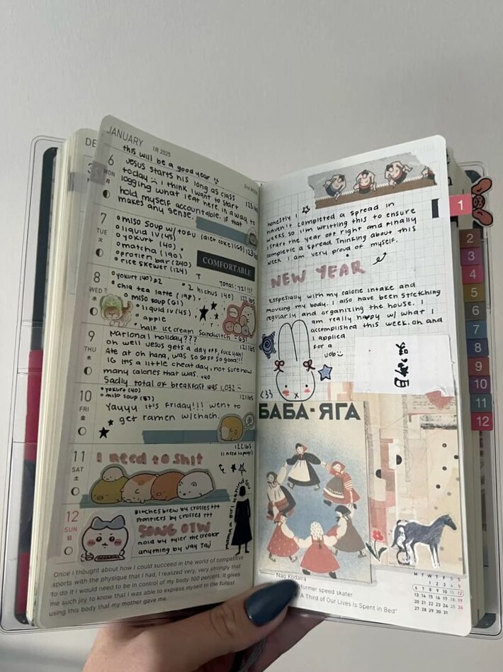 🌿 ☁️ Hobonichi Weeks Spread | Digital Planner Design | romanticize your routine