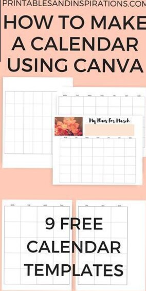 How To Make A Calendar Or Planner Using Canva — Printables and Inspirations — 👰 🍰 secret to staying productive