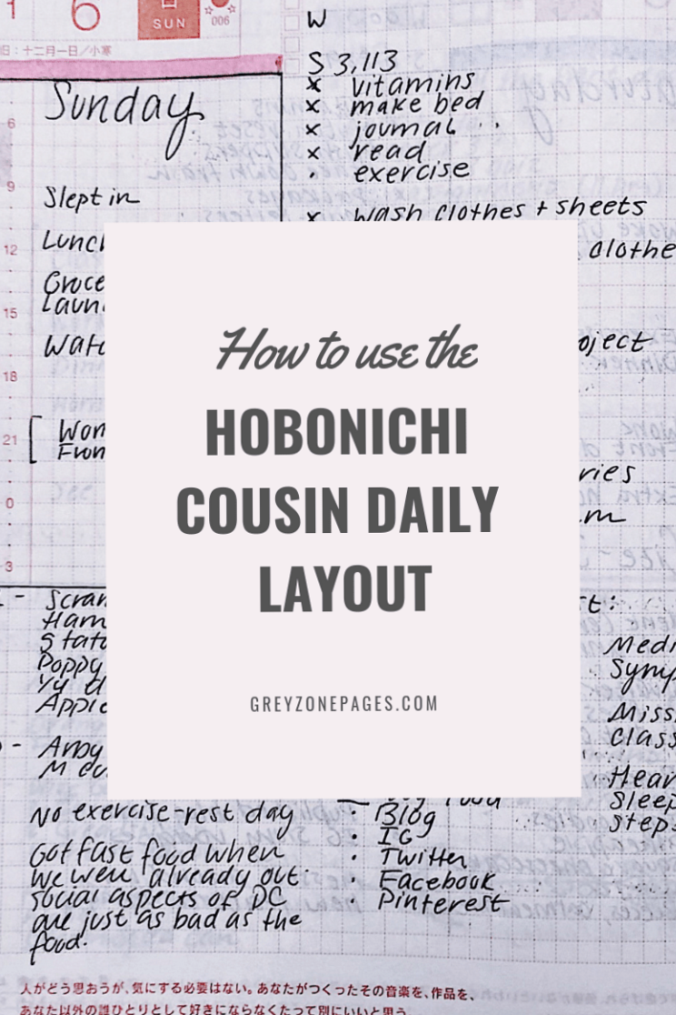 How to Use the Hobonichi Cousin Daily Layout — 🎨 📍 stay inspired all year long