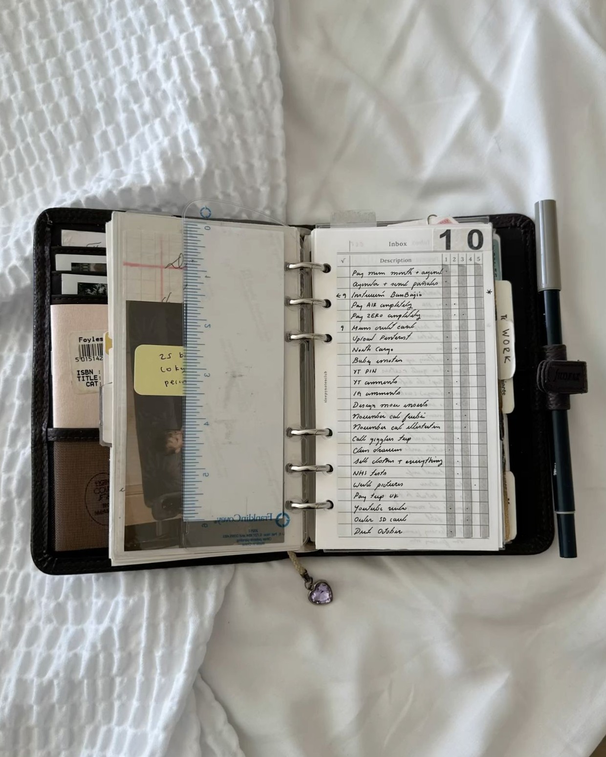 📌 📊 Inbox Section in My Filofax Ranger Planner | secret to staying productive