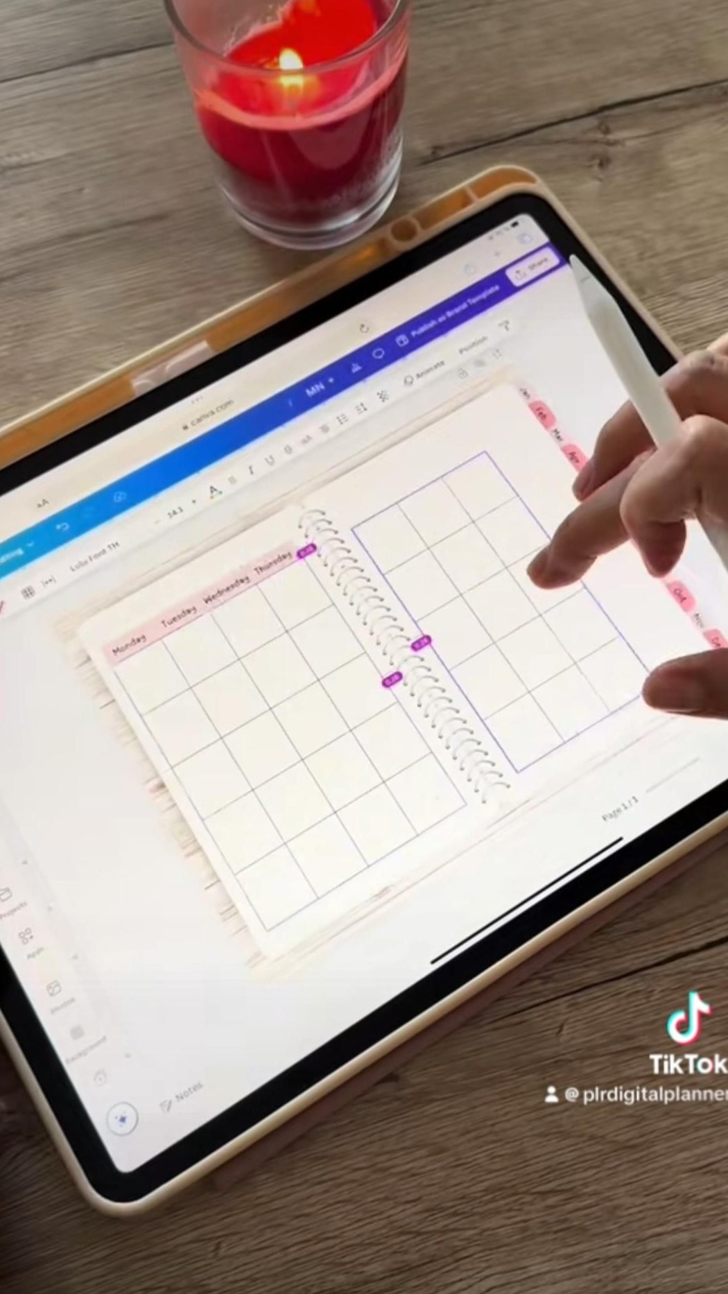 Landscape Digital Planner Design in Canva for Etsy — ✨ 🎀 romanticize your routine