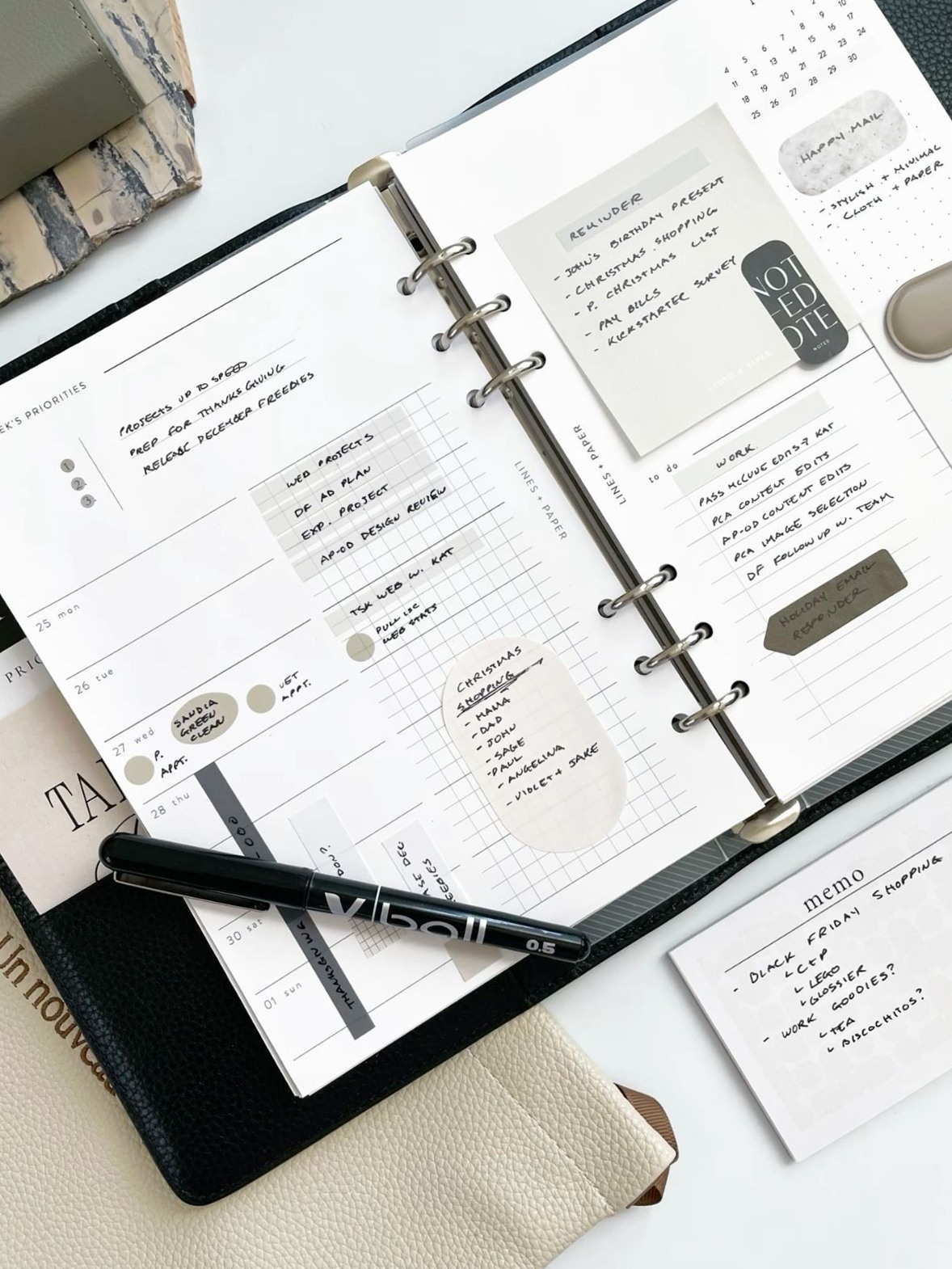 💌 🥂 Luxe Neutral Planner Aesthetic | Beige and Gray Weekly Layout #productiveplanner | romanticize your routine