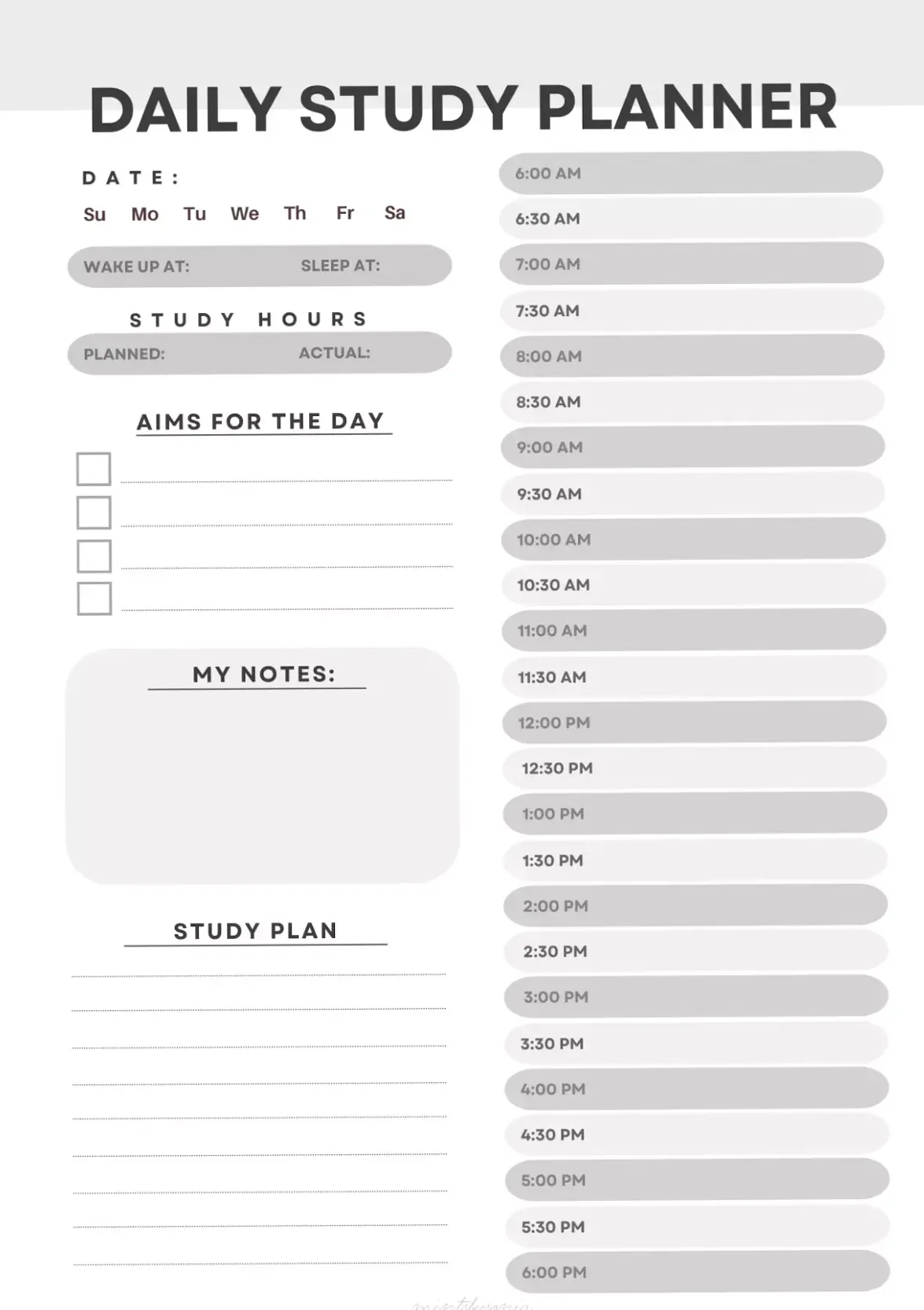👰 💍 Minimalist Daily Study Planner for Class 10 & Medical Students | dream life manifestation