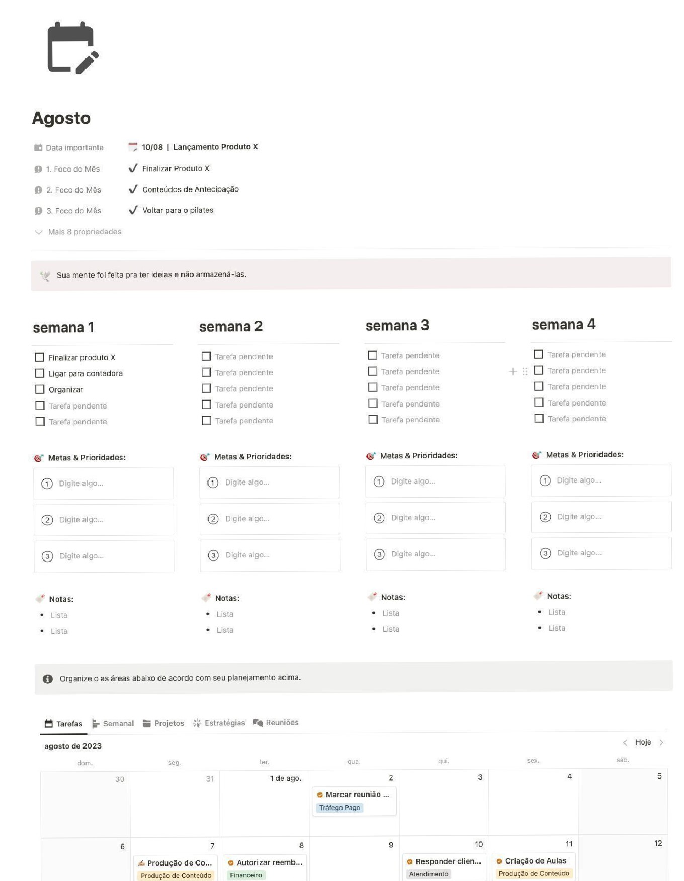 Monthly Planning in Notion 2024 | Life & Personal Planners — 📍 💎 pro digital dashboard