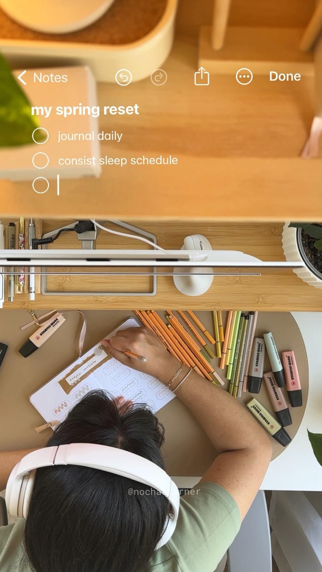 my spring reset 🌼🍃📔💤 — ☁️ ☁️ dream life manifestation