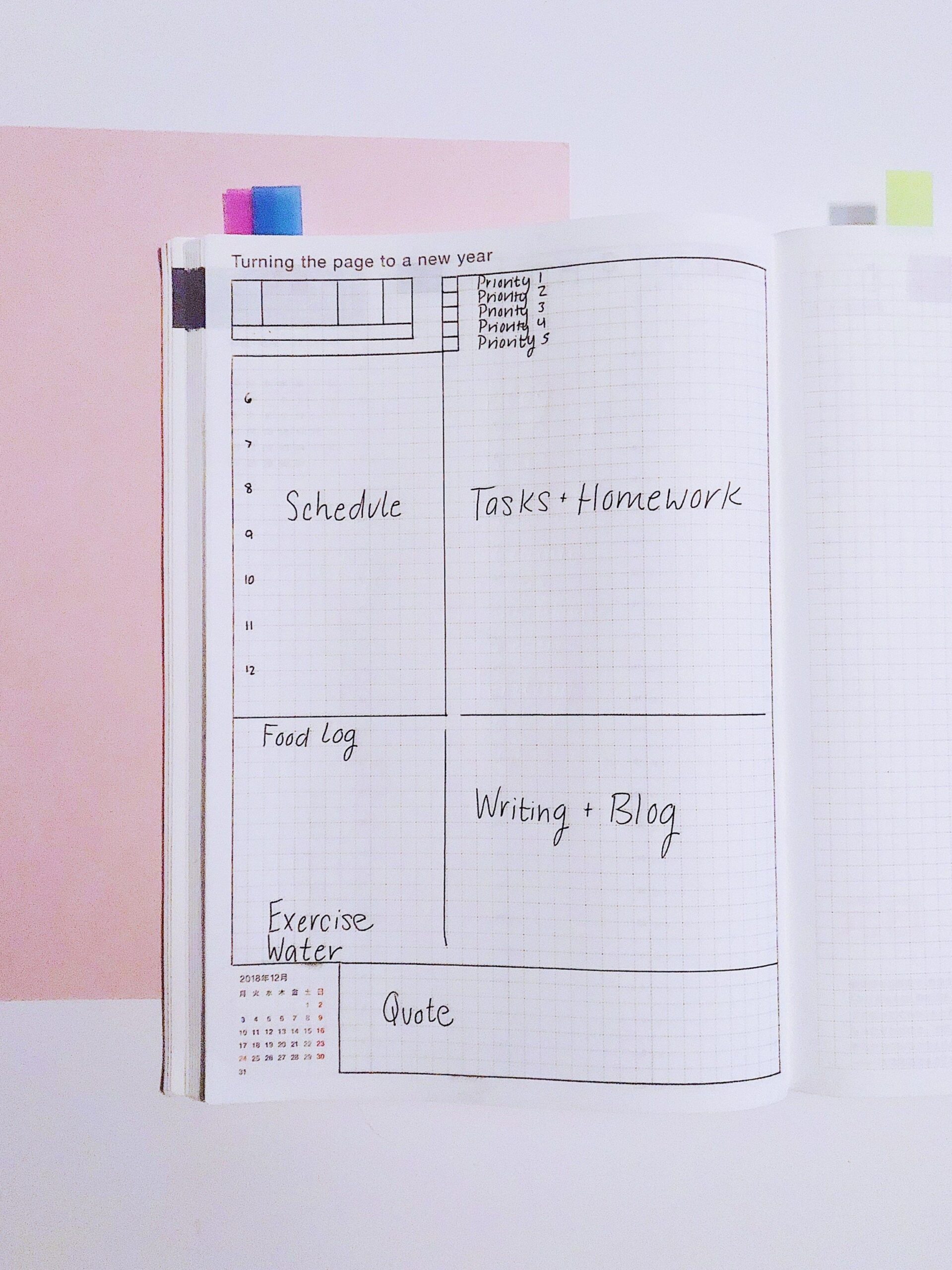 New Year in the Hobonichi Cousin Planner Design — 🖇️ 📊 dream life manifestation