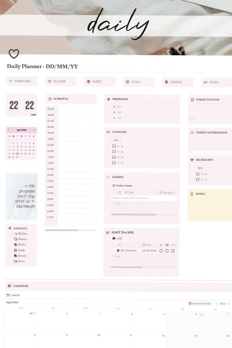 Notion Planner Templates: Daily, Weekly, Monthly, Yearly Organization — 🎨 🎨 2026 efficiency hack