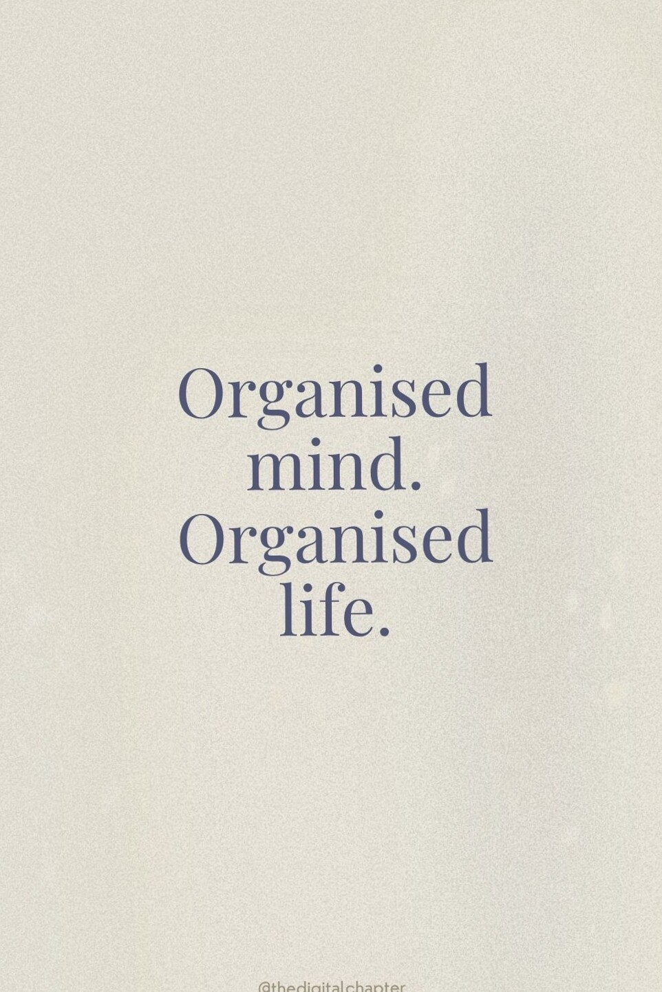 Organised Mind, Organised Life — Digital Planning Inspiration — 📍 💎 romanticize your routine