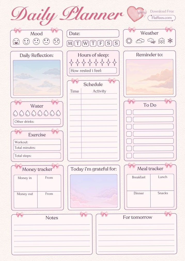 💍 💌 Organize Your Day with This Modern Digital Planner Design | romanticize your routine