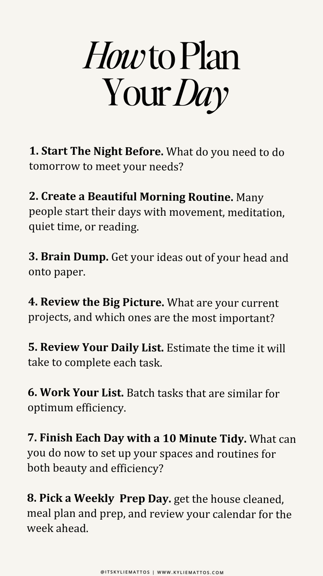 🕯️ ✨ Plan Your Day for Success with These 8 Productivity Habits | romanticize your routine