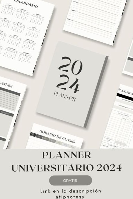 Planner Universitario 2024 Gratis PDF — 🌸 👰 stay inspired all year long