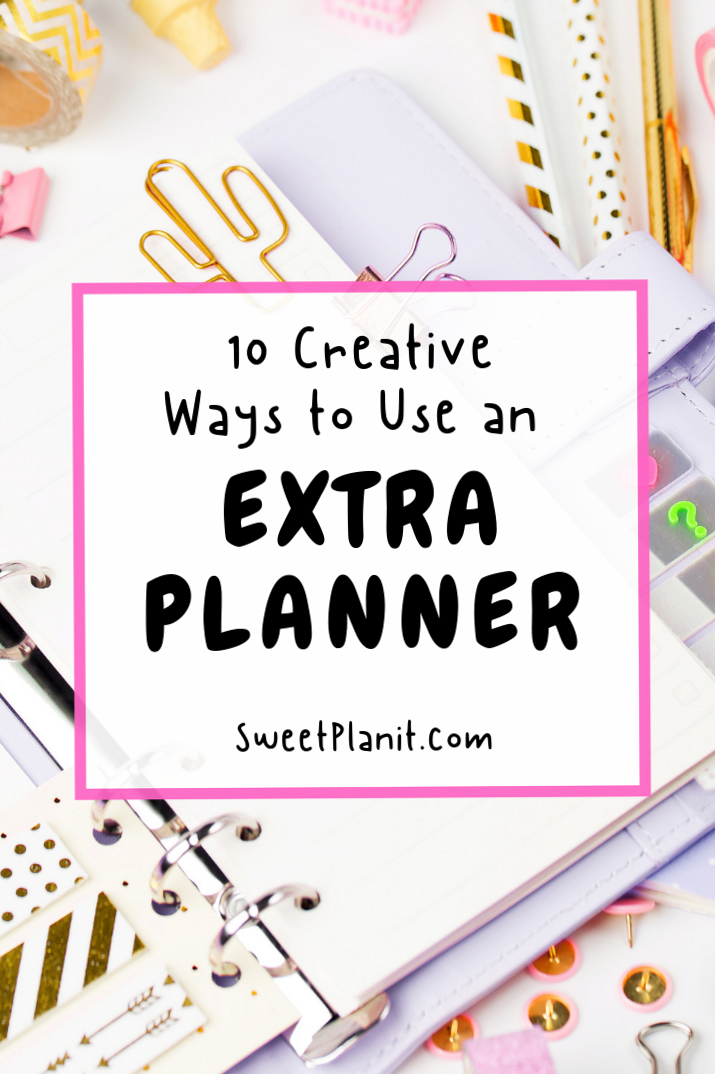 🍰 🍰 romanticize your routine: 10 Creative Uses for an Extra Planner | Sweet PlanIt