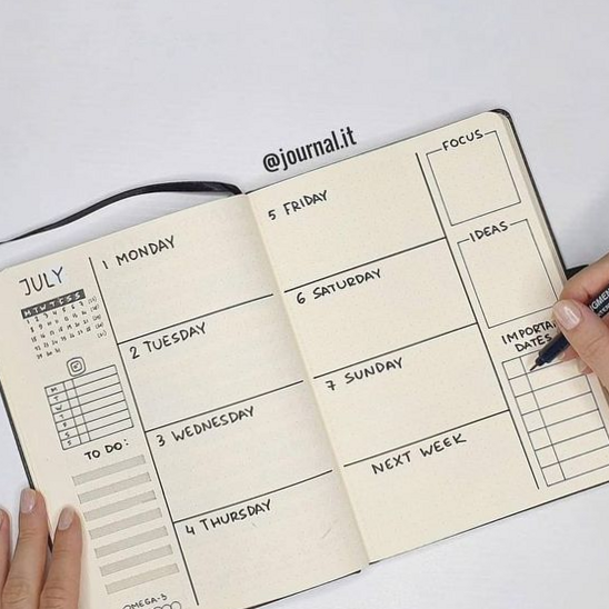 🍰 💍 romanticize your routine: 50+ Bullet Journal Weekly Spread Ideas