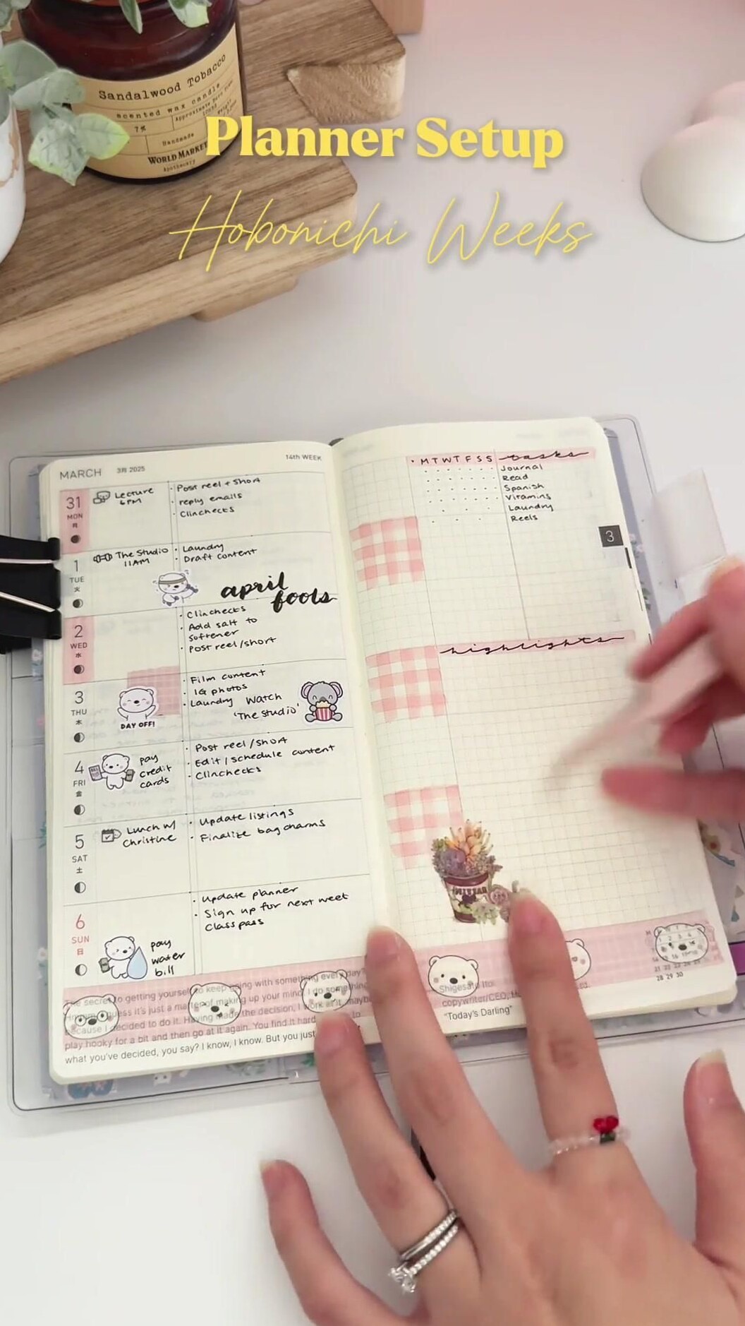 📍 🖌️ romanticize your routine: April Planner Setup | Digital Design & Creative Assets