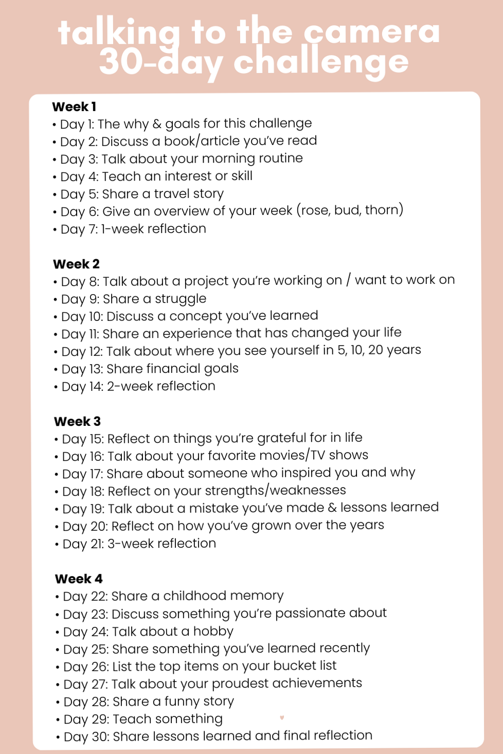 ☁️ ✨ romanticize your routine: Camera Confidence Challenge for New YouTubers | Smart Plan Tools