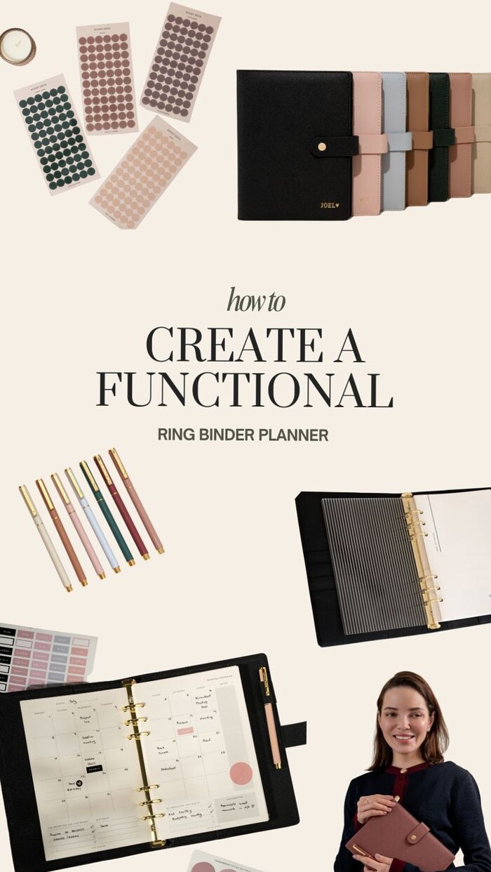 🍰 🍰 romanticize your routine: Functional Ring Binder Planner Setup Tips