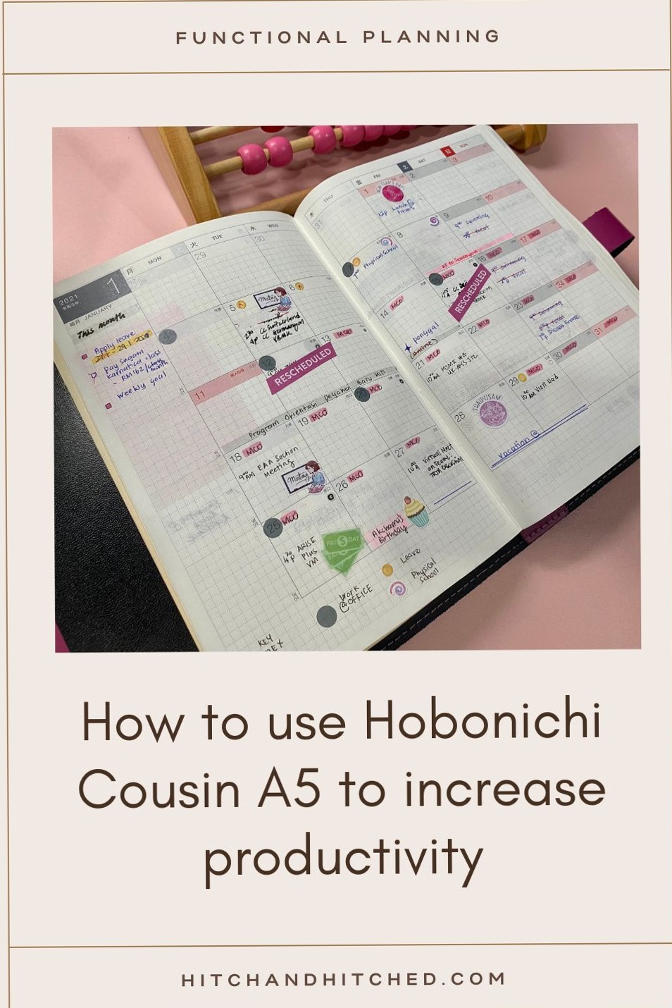 🌈 🎨 romanticize your routine: Hobonichi Cousin A5 January Flipthrough & Video Guide