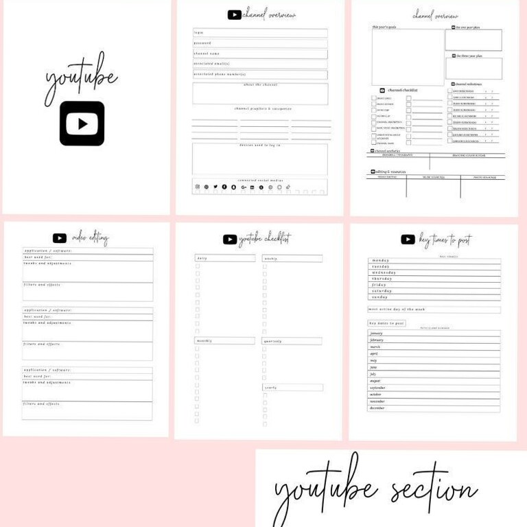 🖇️ 📁 romanticize your routine: Plan Your YouTube Banner & Content Strategy