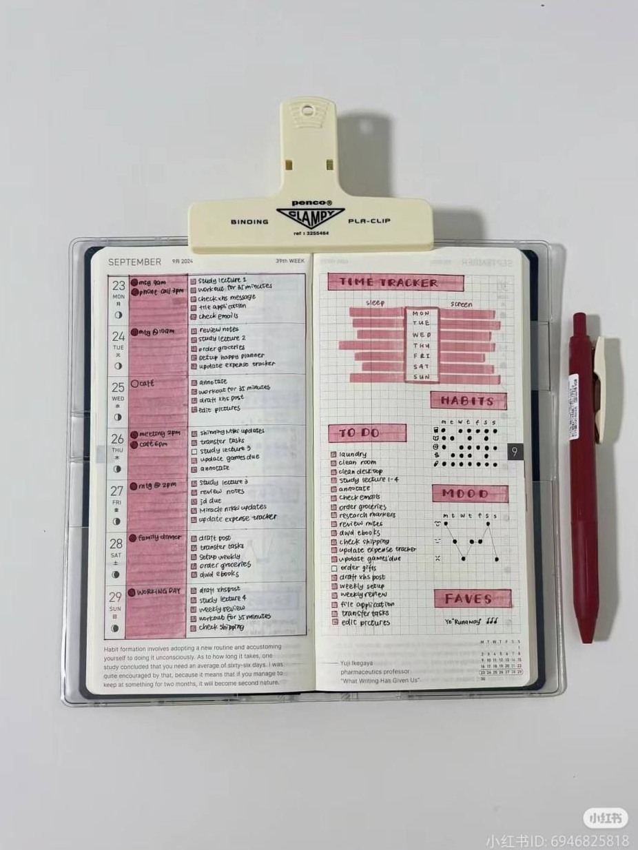 📅 🖇️ romanticize your routine: Soft Pink Pastel Digital Stickers for Planners