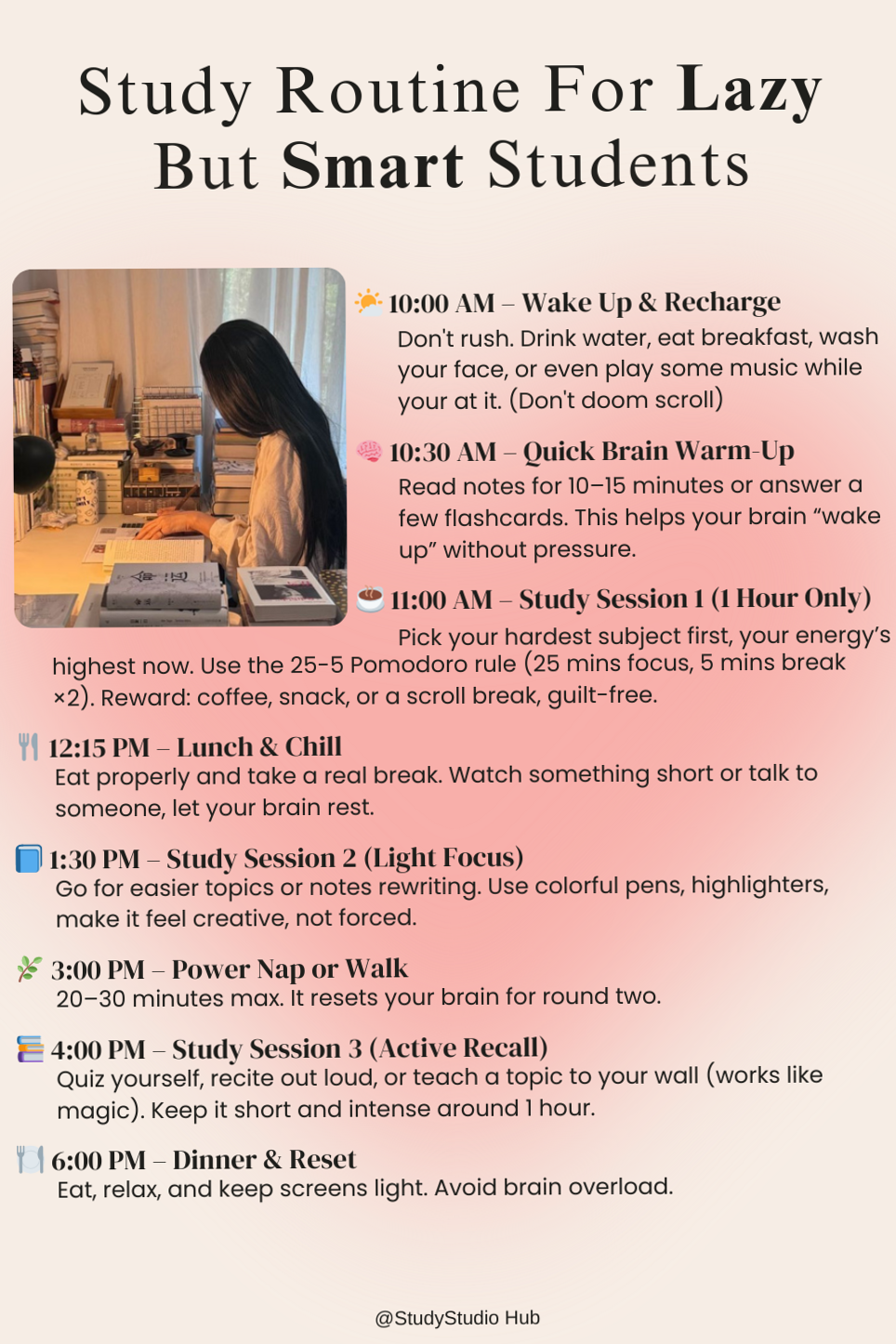 📊 📝 romanticize your routine: Study Routine for Lazy but Smart Students