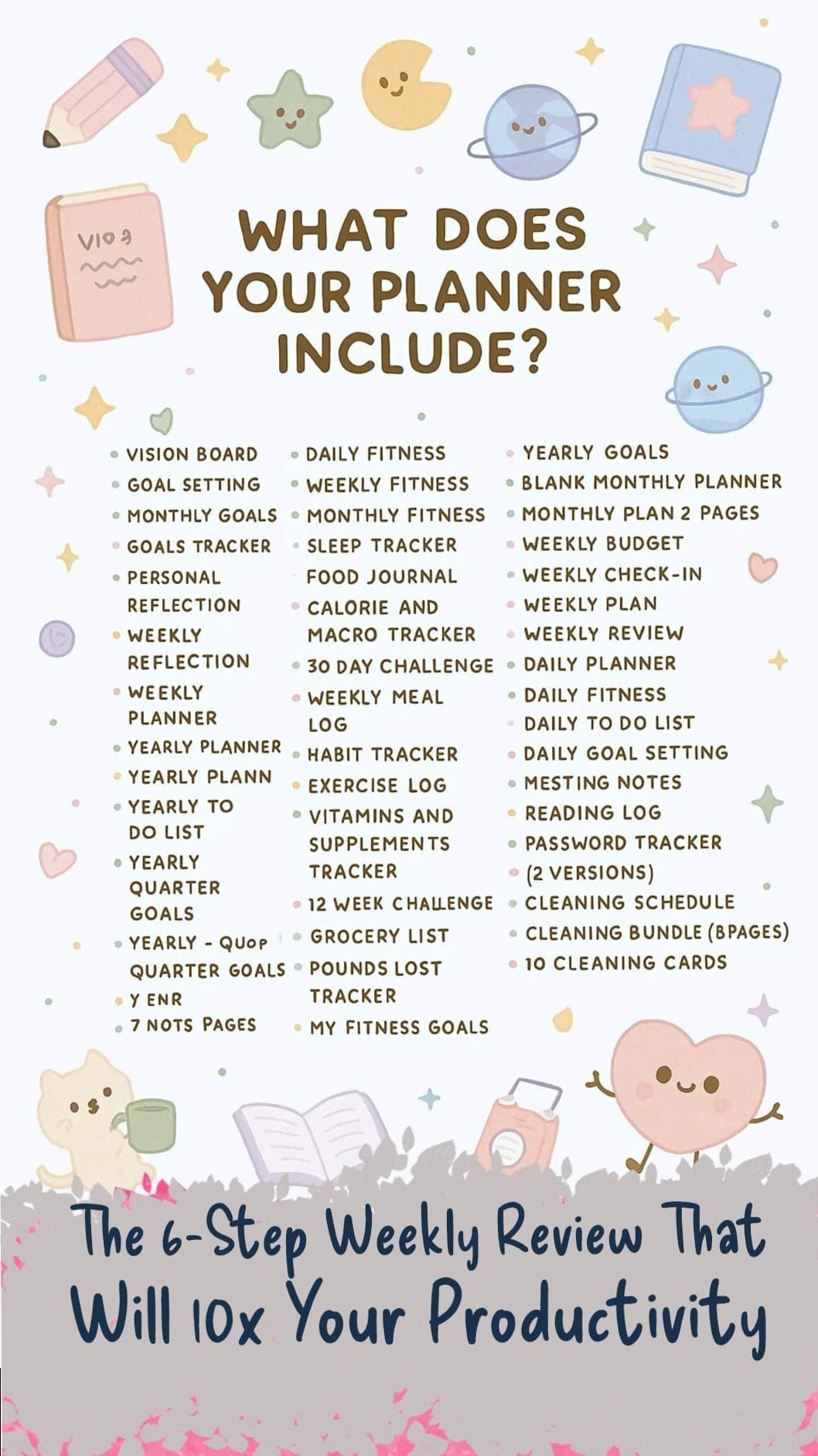 🍰 💍 romanticize your routine: Weekly Planner Blueprint for Digital Creatives