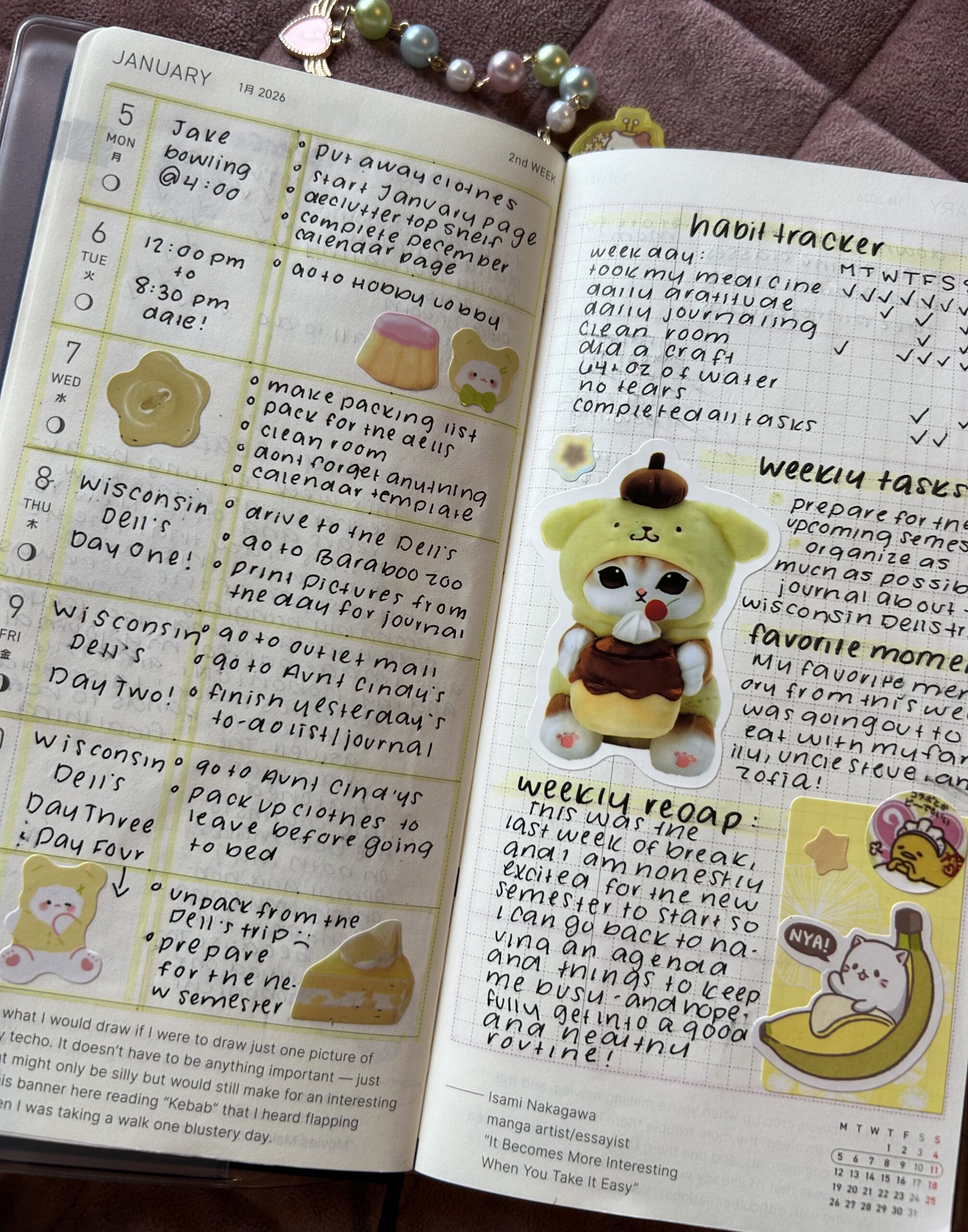 💍 🥂 romanticize your routine: Yellow Hobonichi Weeks | Digital Planner Design