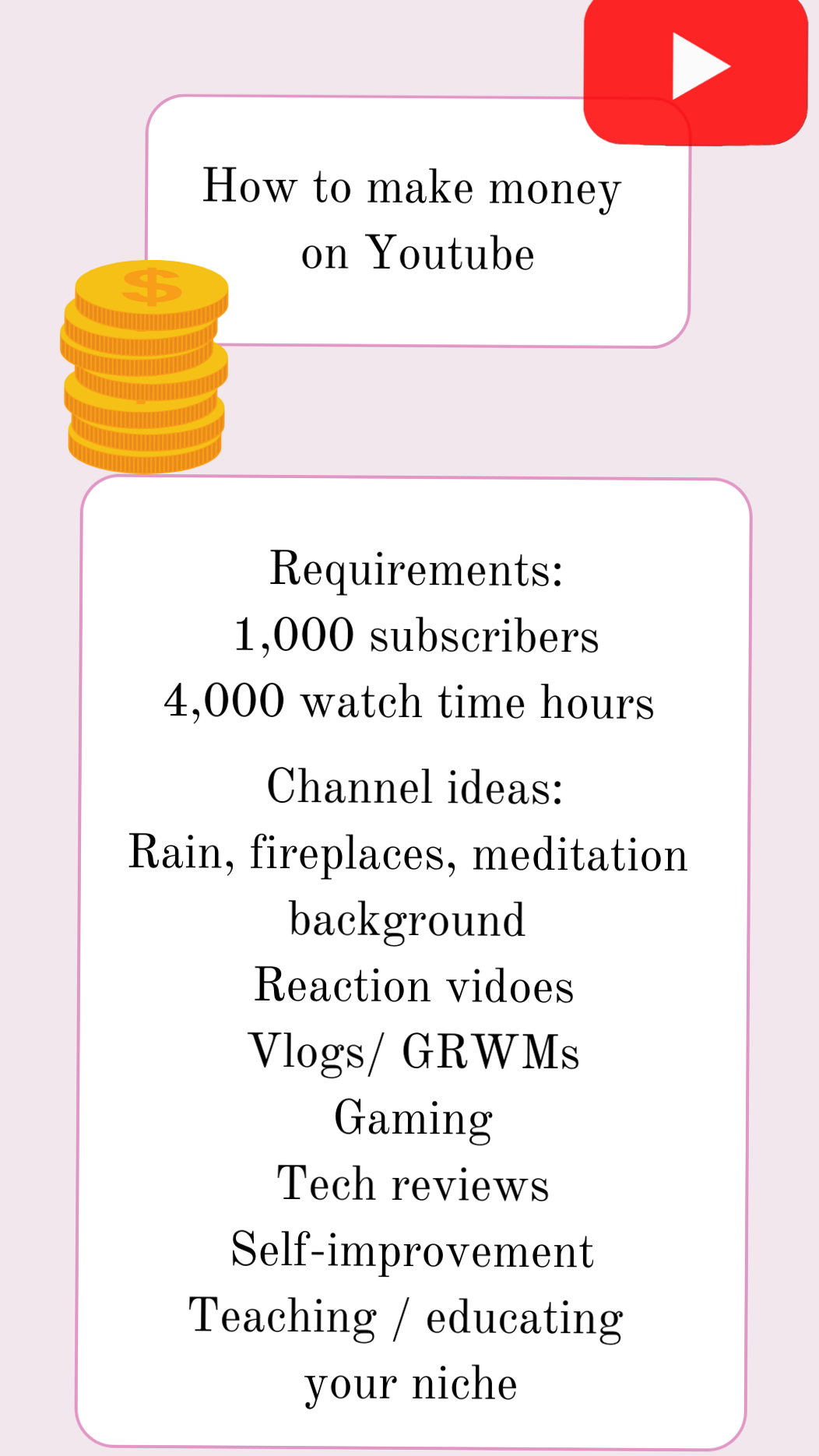 🌿 ☁️ romanticize your routine: YouTube Income Planner Printable | Digital Design Asset