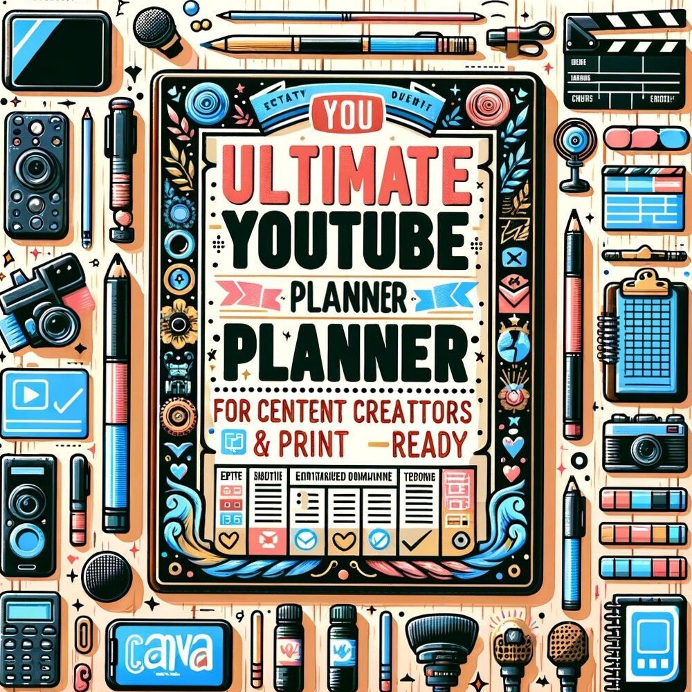 📁 📊 seamless organization hack: YouTube Content Planner | Video Strategy & Vlog Checklist Template
