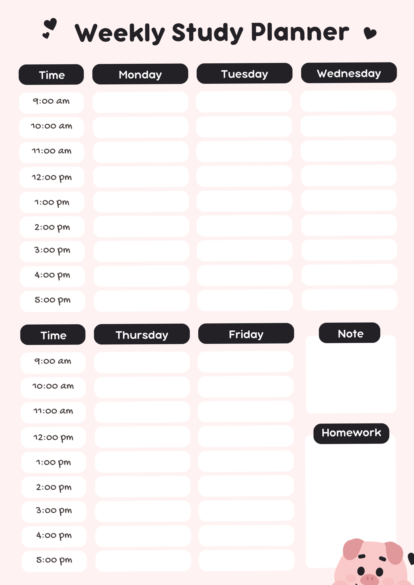 🤍 🌿 secret to staying productive: Free Daily Study Planner PDF for Digital Design & Creativity