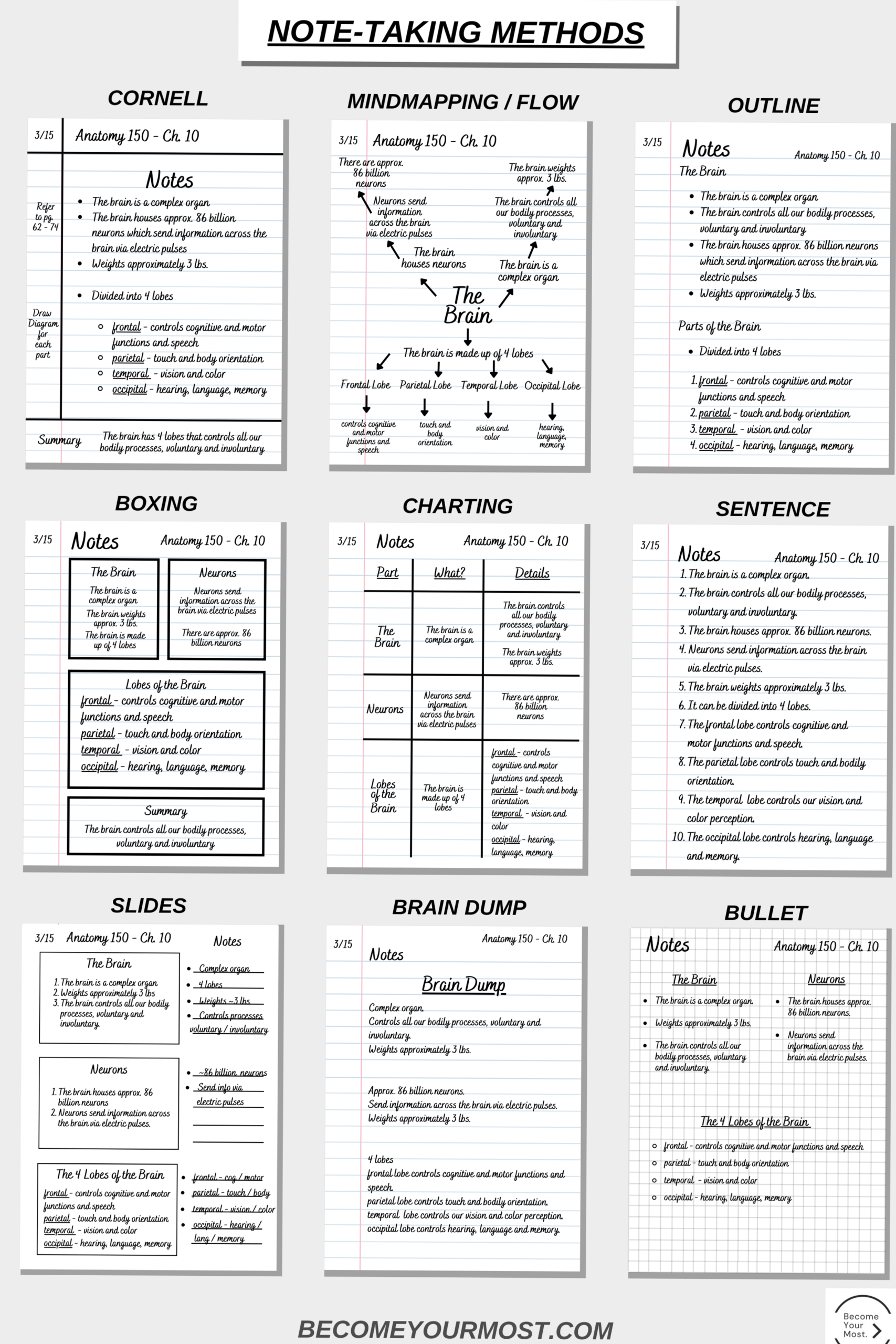 🕯️ 🕯️ secret to staying productive: Take Better Notes & Revision Hacks for ADHD Digital Planners