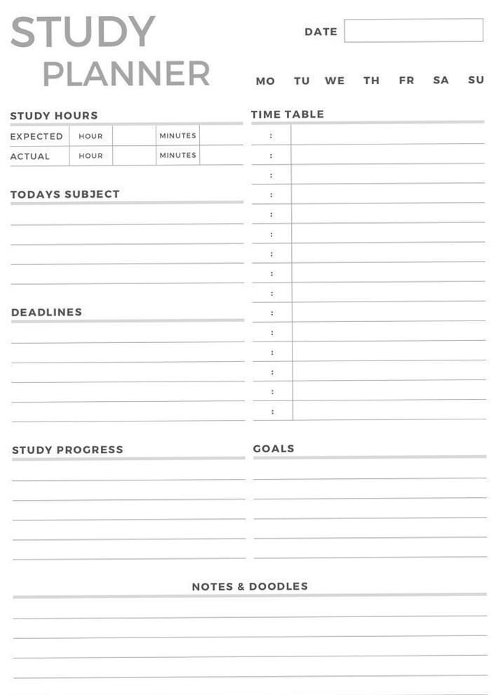 🪄 💎 secret to staying productive: Weekly Study Planner Template for Productive Sessions