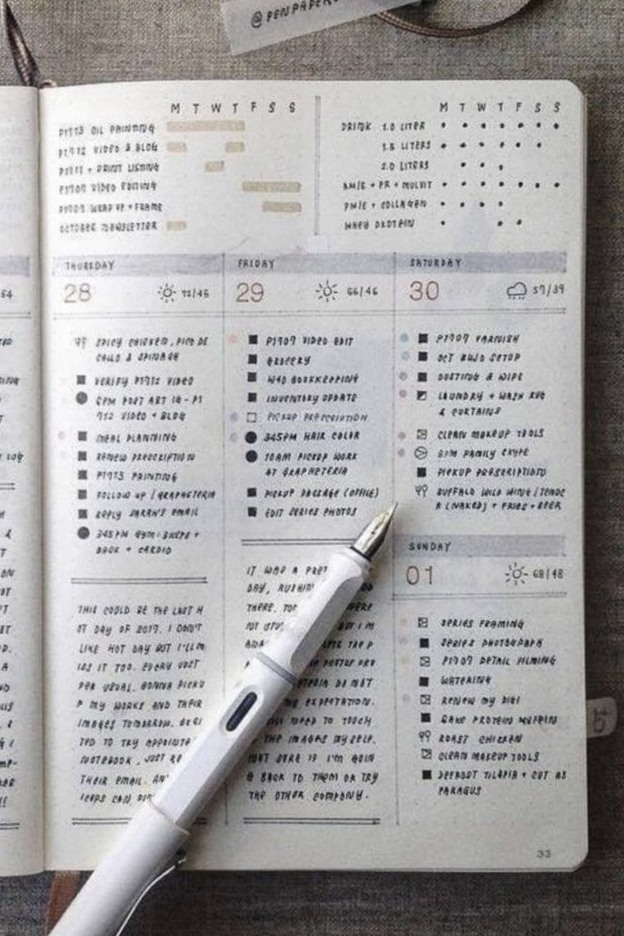 💍 👰 secret to staying productive: Comment créer un bullet journal minimaliste?