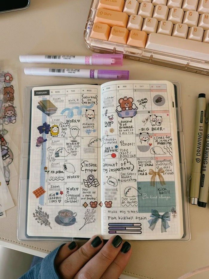 💎 🎨 secret to staying productive: Hobonichi Weeks Planner Digital Month Design Prints