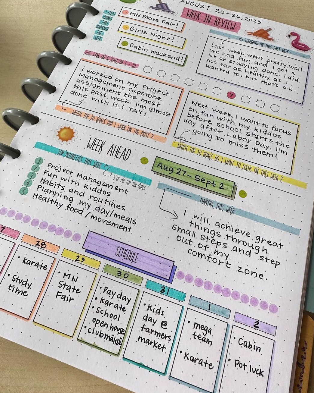 🌿 ☁️ secret to staying productive: Creative Planner Layouts & Journal Design Ideas