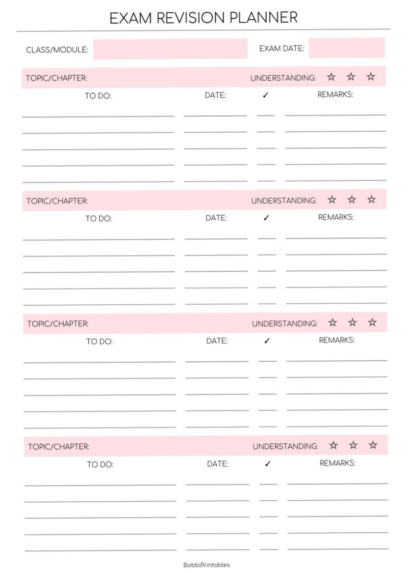 📅 📌 secret to staying productive: Exam Revision Planner — Purple.pdf — Google Drive #diyagendaplanner