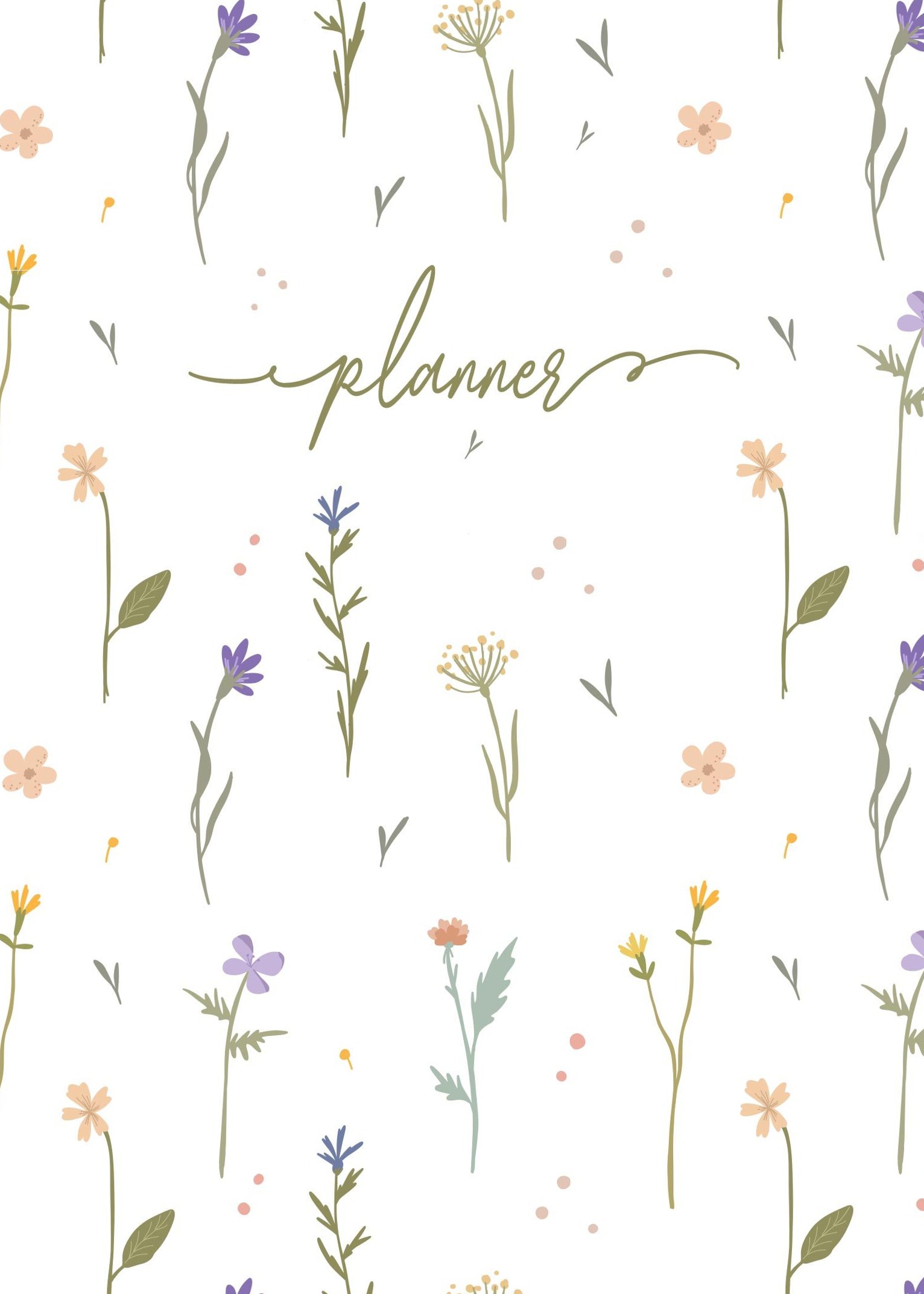 ☁️ ☁️ secret to staying productive: Planner Flores Delicadas Capa — Fazendo a Nossa Festa