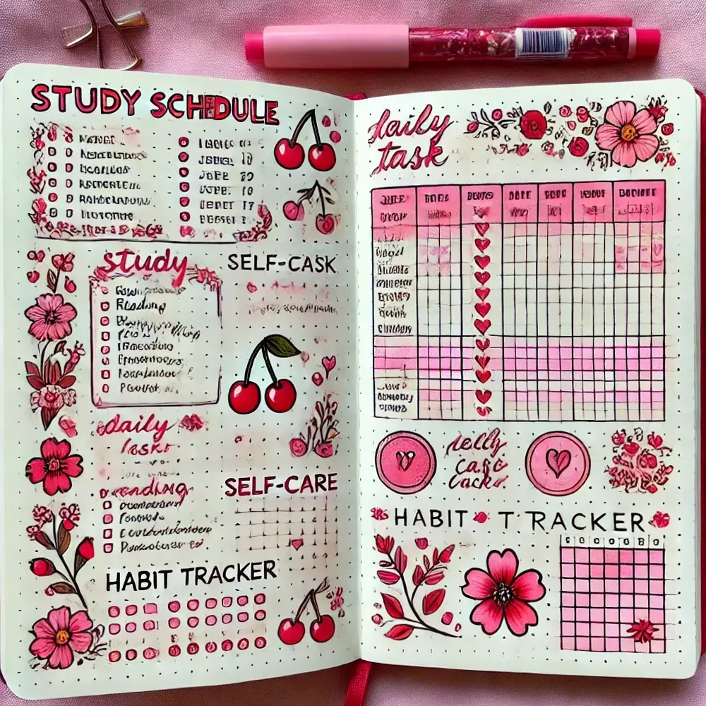 🕯️ 🕯️ secret to staying productive: Study Journal for Digital Design & Creative Planners