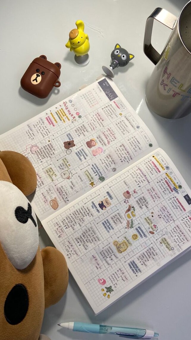 ☁️ ☁️ secret to staying productive: Adorable Planner Design for Creative Digital Projects