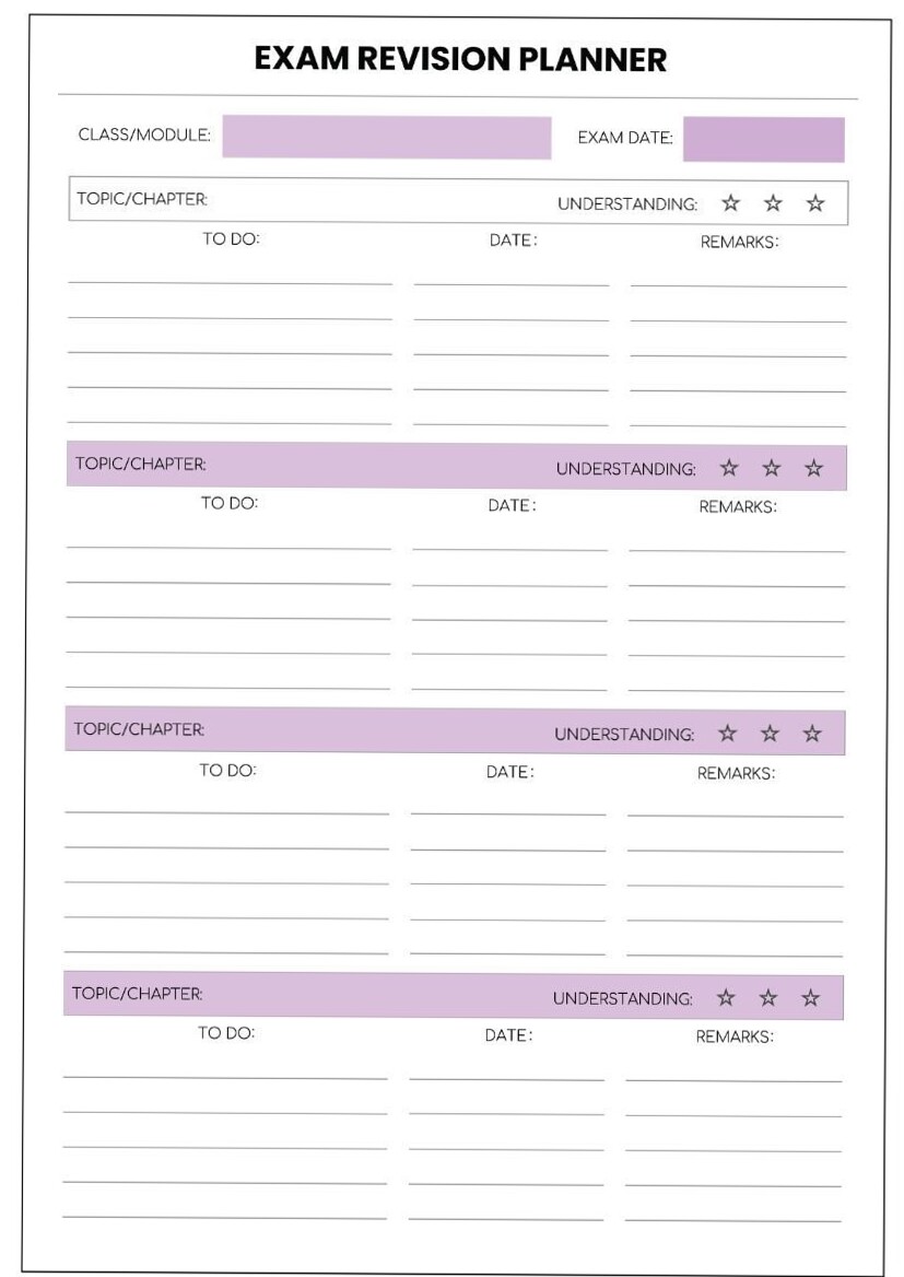 📁 📌 secret to staying productive: Ultimate Exam Planner for Smarter Study Sessions