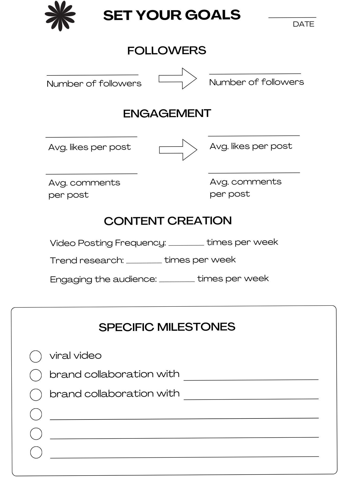 🤍 🌿 Social Media Growth Planner for Digital Design & Creatives | secret to staying productive