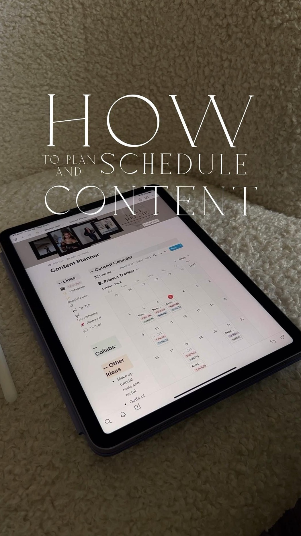 🌿 ☁️ stay inspired all year long: How I Schedule Content | Creator Productivity Hacks