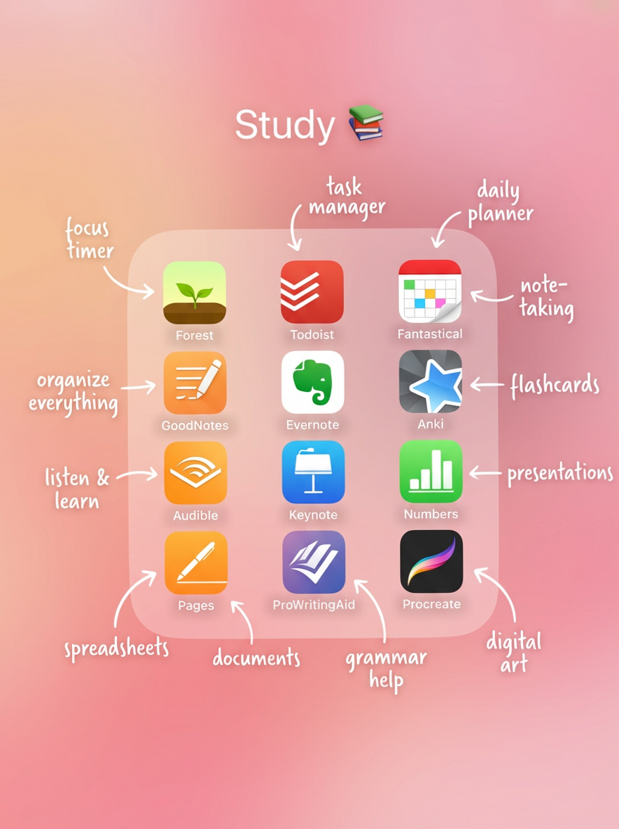 📅 📁 stay inspired all year long: Best Study Apps for Students | Productivity & Focus Tools