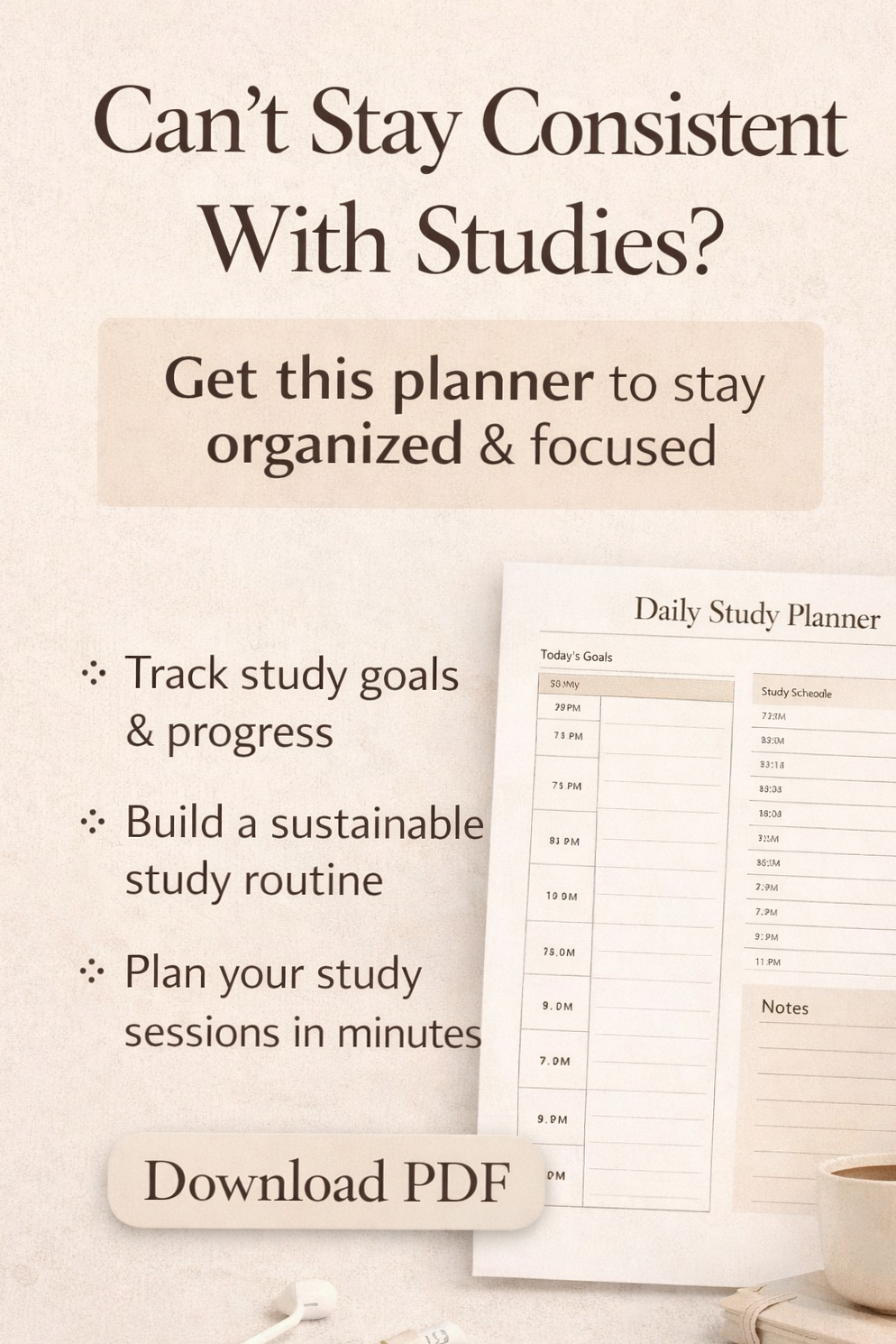 🎀 🤍 stay inspired all year long: Can’t Stay Consistent With Studies? Try This Planner
