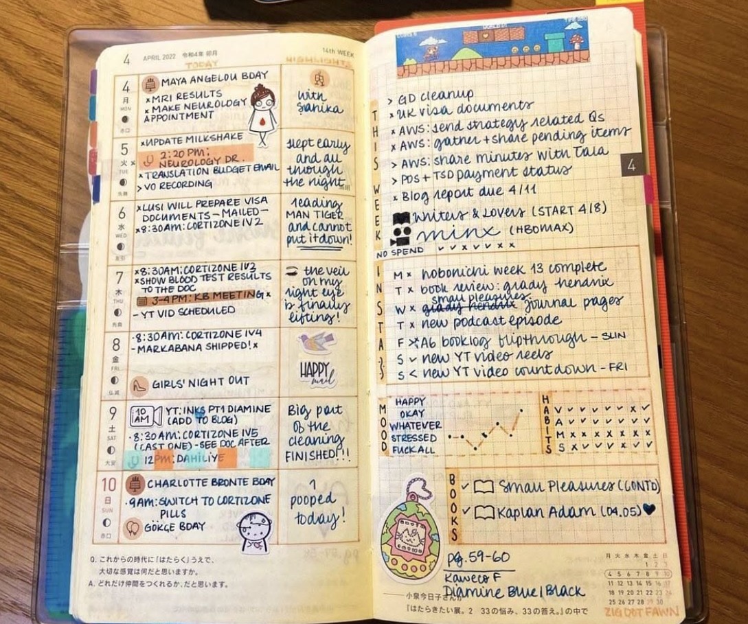 🤍 🤍 stay inspired all year long: Hobonichi Planner Bullet Journal Ideas 182