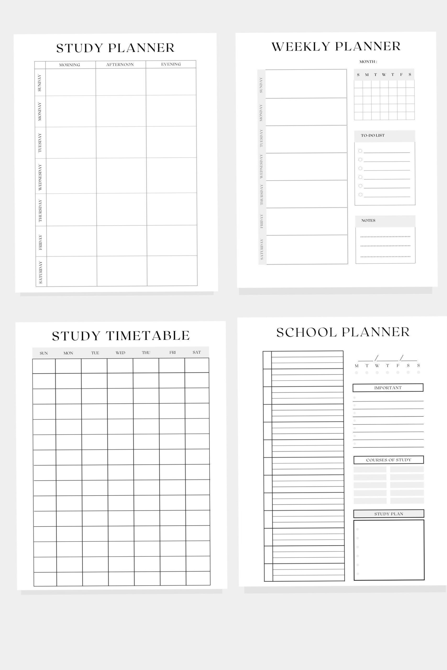Student Exam Prep Kit | Printable Study Planner for College Exams — 🕯️ 🎀 stay inspired all year long